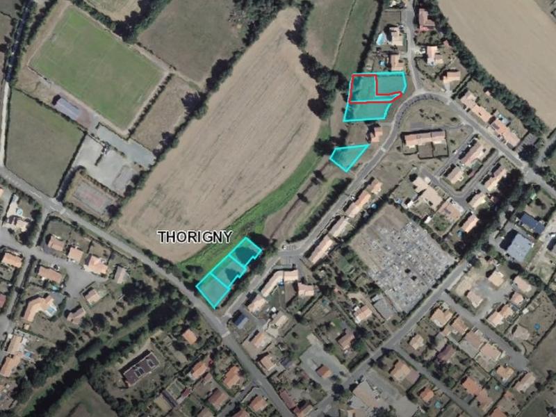 LES PARCLLES DISPONIBLES A THORIGNY AU 06.03.2024