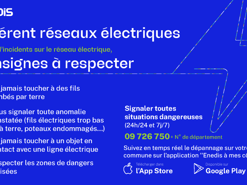 Enedis se pré-mobilise pour faire face à la tempête Benjamin 