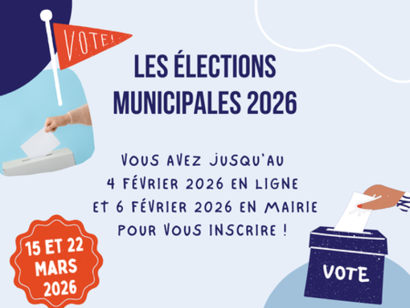 Les élections municipales... le 15 et 22 Mars 2026 ! 