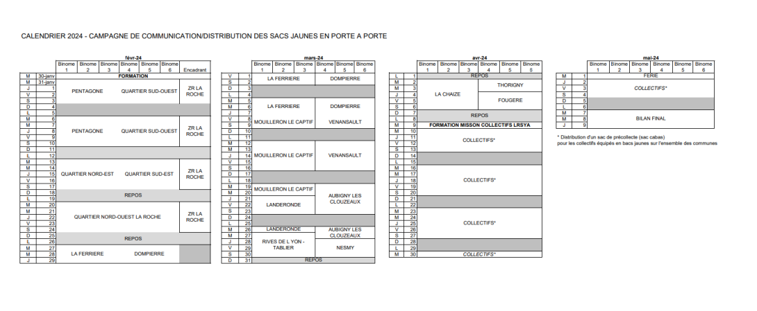 calendrier